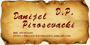 Danijel Piroševački vizit kartica